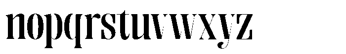 Enigera Bold Expanded Font LOWERCASE