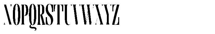 Enigera Bold Extra Condensed Font UPPERCASE