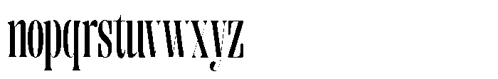 Enigera Bold Extra Condensed Font LOWERCASE