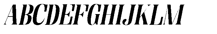 Enigera Bold Extra Expanded Italic Font UPPERCASE