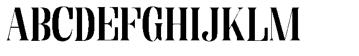 Enigera Bold Extra Expanded Font UPPERCASE