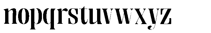 Enigera Bold Extra Expanded Font LOWERCASE
