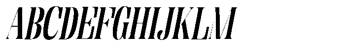 Enigera Bold Italic Font UPPERCASE