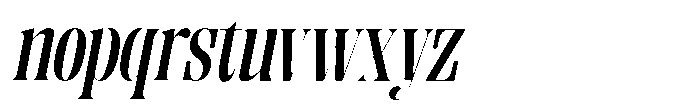 Enigera Bold Italic Font LOWERCASE