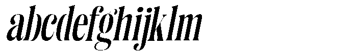 Enigera Bold Semi Condensed Italic FONT