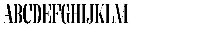 Enigera Bold Semi Condensed Font UPPERCASE