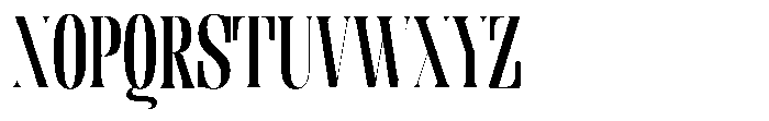 Enigera Bold Semi Condensed Font UPPERCASE