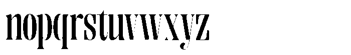 Enigera Bold Semi Condensed Font LOWERCASE