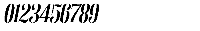 Enigera Bold Semi Expanded Italic Font OTHER CHARS