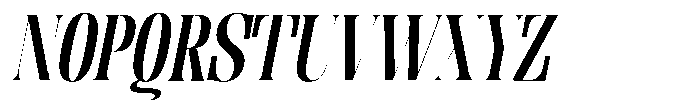 Enigera Bold Semi Expanded Italic Font UPPERCASE