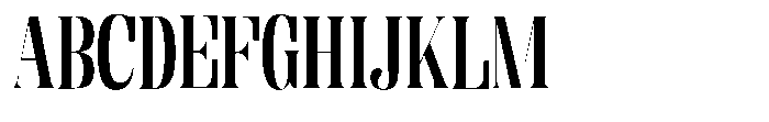 Enigera Bold Semi Expanded Font UPPERCASE