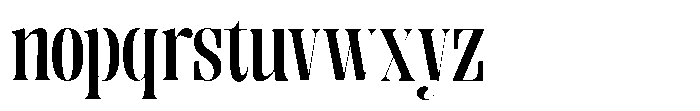 Enigera Bold Semi Expanded Font LOWERCASE