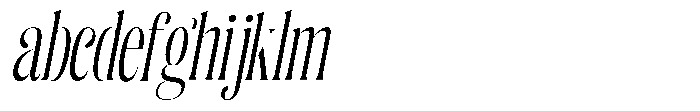 Enigera Condensed Italic FONT