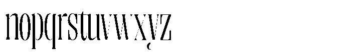 Enigera Condensed Font LOWERCASE