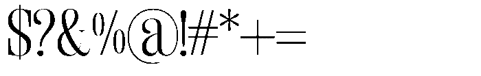Enigera Expanded Font OTHER CHARS