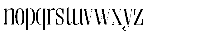 Enigera Expanded Font LOWERCASE