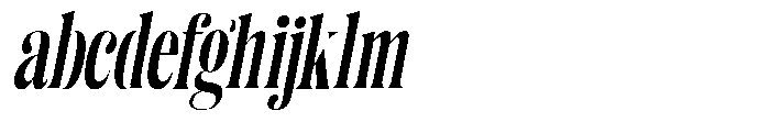 Enigera Extra Bold Condensed Italic FONT