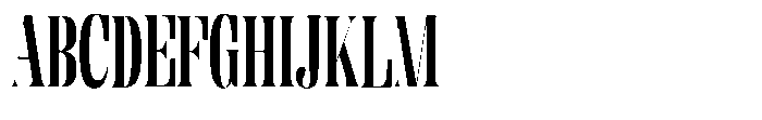 Enigera Extra Bold Condensed Font UPPERCASE