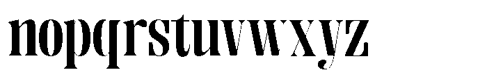 Enigera Extra Bold Expanded Font LOWERCASE
