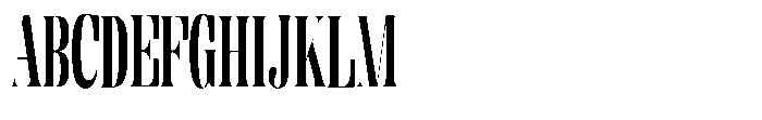 Enigera Extra Bold Extra Condensed Font UPPERCASE