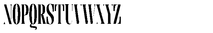 Enigera Extra Bold Extra Condensed Font UPPERCASE