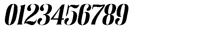 Enigera Extra Bold Extra Expanded Italic Font OTHER CHARS