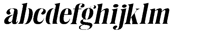 Enigera Extra Bold Extra Expanded Italic FONT