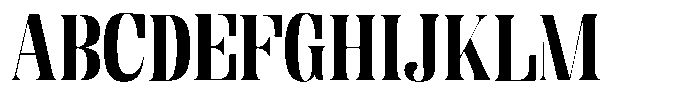 Enigera Extra Bold Extra Expanded Font UPPERCASE