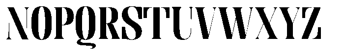 Enigera Extra Bold Extra Expanded Font UPPERCASE