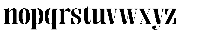 Enigera Extra Bold Extra Expanded Font LOWERCASE