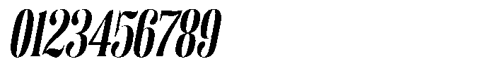 Enigera Extra Bold Semi Condensed Italic Font OTHER CHARS