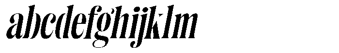 Enigera Extra Bold Semi Condensed Italic FONT
