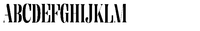 Enigera Extra Bold Semi Condensed Font UPPERCASE
