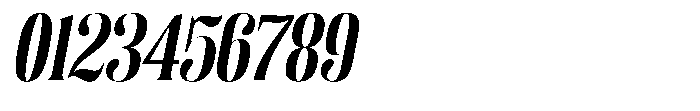 Enigera Extra Bold Semi Expanded Italic Font OTHER CHARS