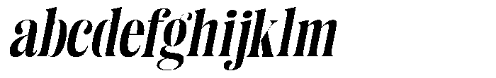 Enigera Extra Bold Semi Expanded Italic FONT