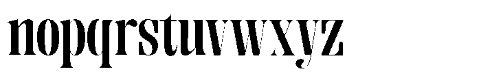 Enigera Extra Bold Semi Expanded Font LOWERCASE