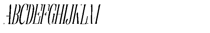Enigera Extra Condensed Italic Font UPPERCASE