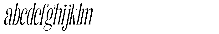 Enigera Extra Condensed Italic FONT