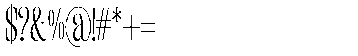 Enigera Extra Condensed Font OTHER CHARS