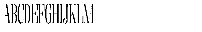 Enigera Extra Condensed Font UPPERCASE