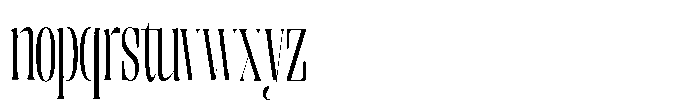 Enigera Extra Condensed Font LOWERCASE