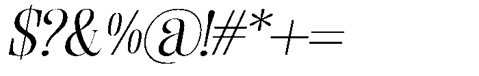 Enigera Extra Expanded Italic Font OTHER CHARS