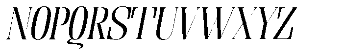 Enigera Extra Expanded Italic Font UPPERCASE