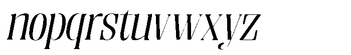 Enigera Extra Expanded Italic Font LOWERCASE