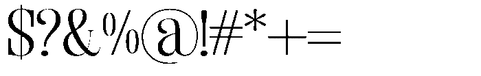 Enigera Extra Expanded Font OTHER CHARS