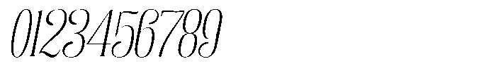 Enigera Extra Light Expanded Italic Font OTHER CHARS