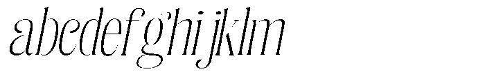 Enigera Extra Light Expanded Italic FONT