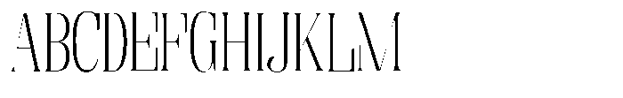 Enigera Extra Light Expanded Font UPPERCASE