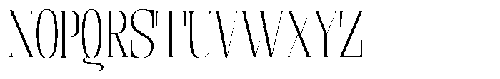 Enigera Extra Light Expanded Font UPPERCASE