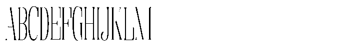 Enigera Extra Light Extra Condensed Font UPPERCASE